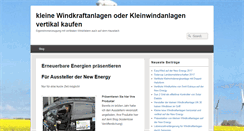 Desktop Screenshot of kleine-windkraftanlagen.com